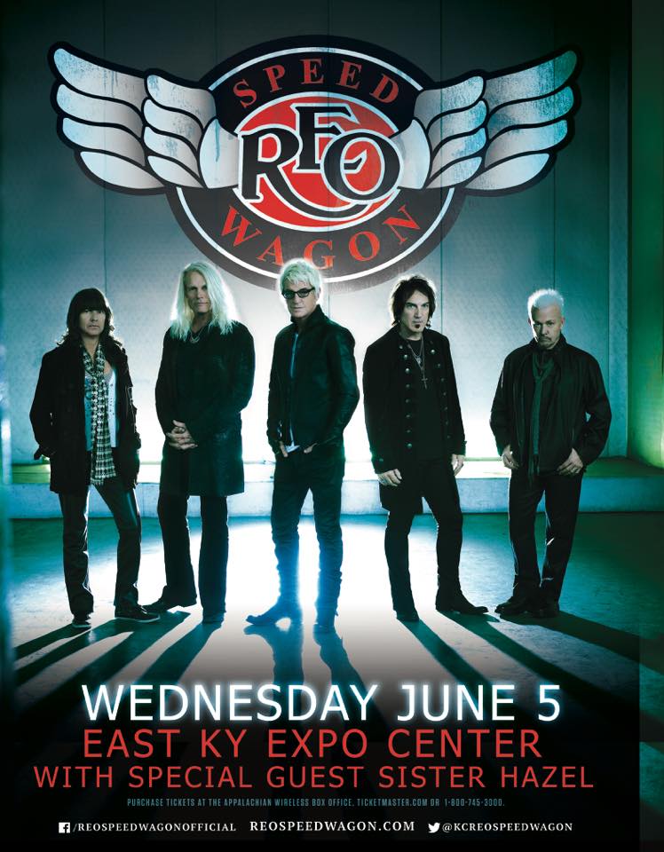 REO SPEEDWAGON & SISTER HAZEL Coming To Pikeville, KY On North American